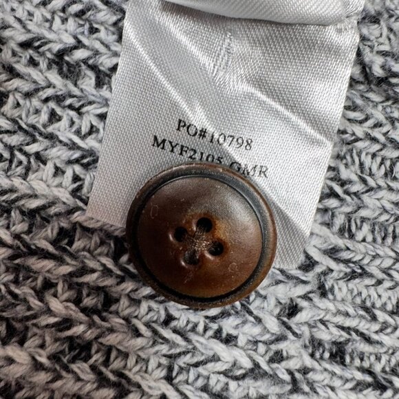 Faherty Mans Sz L Shawl Cardigan GrayCashmere Blend Heritage Preppy Old Money - Picture 13 of 15